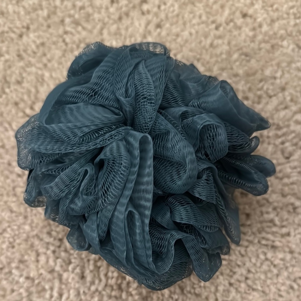 Luxurious Bath Pouf Set - White, Mint, Mauve, Teal - Picture 6 of 6